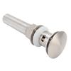 Stainless Steel Sink Drain with Overflow Undercounter Sink Drain Filter Stopper for Home