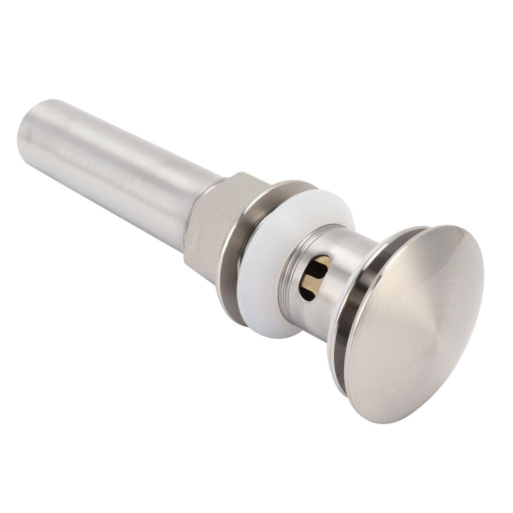 Stainless Steel Sink Drain with Overflow Undercounter Sink Drain Filter Stopper for Home