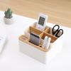 Pen Holder Multi Grid Desktop Replacement ple Style Eyeliner Smart Phone Remote Control Organizer Storage Box
