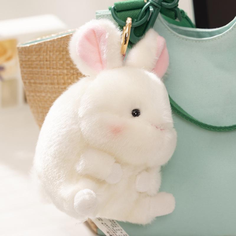 Cute Panda Plushie Backpack Pendant & Small Rabbit Hamster Toy