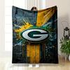 Green Bay Packers Logo Art Design Blanket Flannel Blanket for Bedroom, Living Room, Sofa, and Nap Sofas.