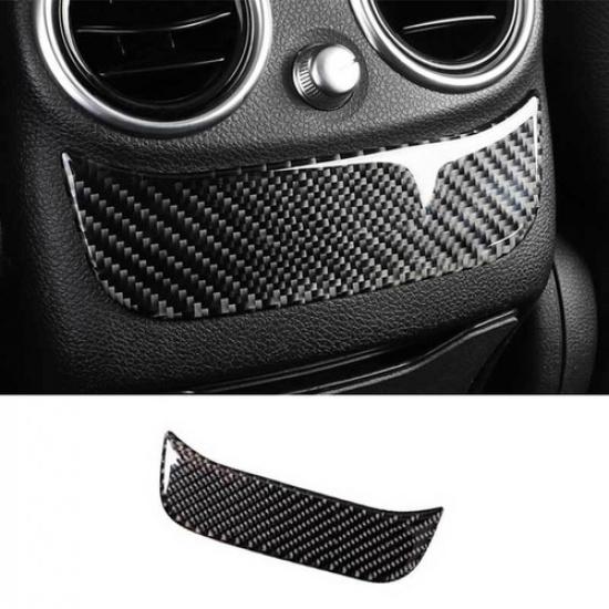 For Benz E-Class 16-21 Carbon Fiber Vinyl Rear Air Outlet Vent Lower Frame Trim