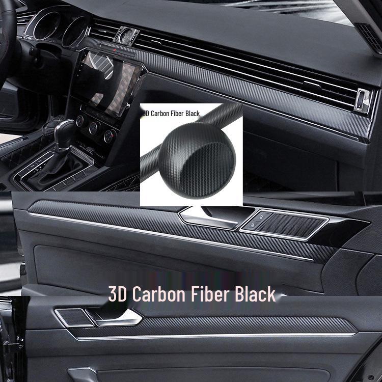 20-21 Magotan Interior Carbon Fiber Trim Kit: Center Console, Gear Shift & Door Panel
