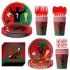 CR7 World Cup Star Fan Party Set: Plates, Cups, Napkins, Tablecloth, Banner & Decorations.