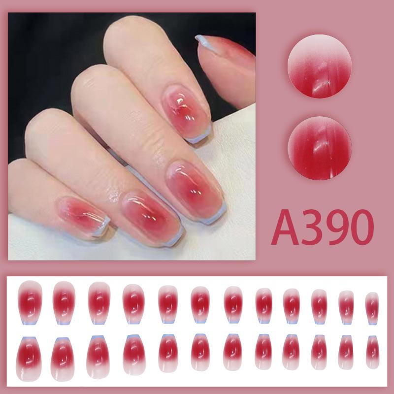 Blush Wearable False Nail Tips - Popular European American French Style