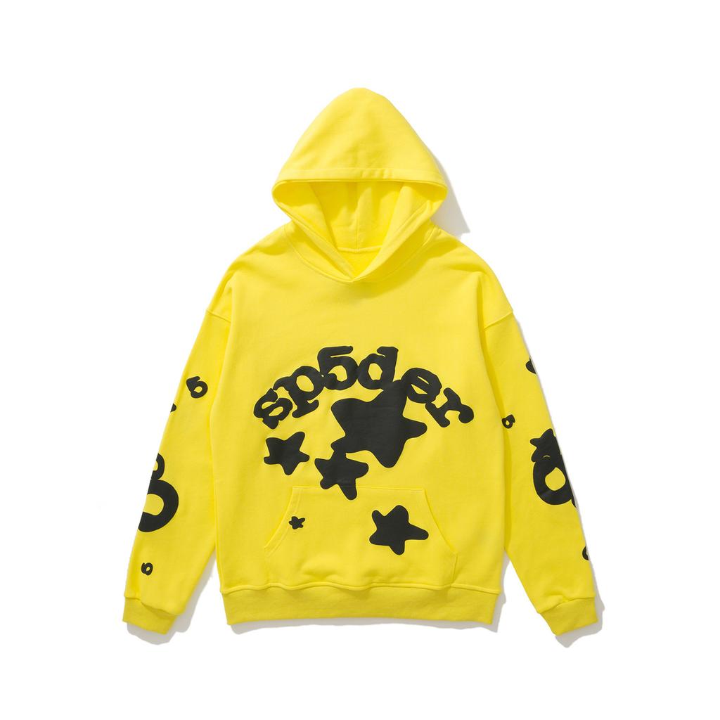 Wholesale Spder555 heavy fleece hoodie European and American trendy brand sweater men and women couples winter