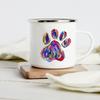 Funny Dachshund Print Creative Enamel Mug Coffee Wine Mugs Cartoon Dogs Paw Party Drink Beer Juice Milk Cups Gifts for Lover Dog
