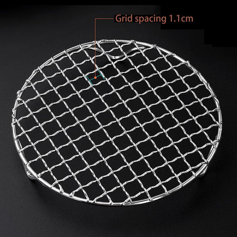 Round Air Fryer Rack With Legs Stackable Grid Grilling Rack Stainless Steel Anti-Corrosion For Home Kitchen Oven Steamer Cooker