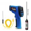 Infrared Thermometers with K-Type Probe Non-contact High Temperature Meter Imager Infrared Laser Thermometer