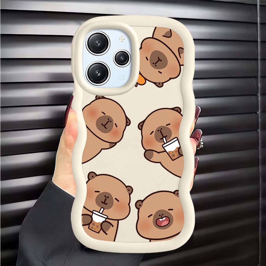 Cute Cartoon Capybara Soft Phone Cover Case for Xiaomi Redmi 10C 13C A1+ A2 Plus 9C A5 10A 12C A3 9T 14C