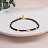 HENGSHENG White Freshwater Pearl Bracelet with Black Spinel Natural Crystal S925 Sterling Silver Bracelet for Women Jewelry Gift