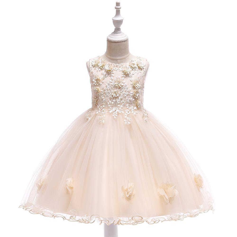 Toddler Girls 3 6 4 5 8 10 Birthday Clothes Bow Cute Baby Baptism Gown Kids Wedding Party Elegant Princess Vestidos Christmas Costume