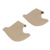 1 Pair Heel Cup Skin Color Elastic Shock Absorbing Plush Cloth Silicone Heel Protector