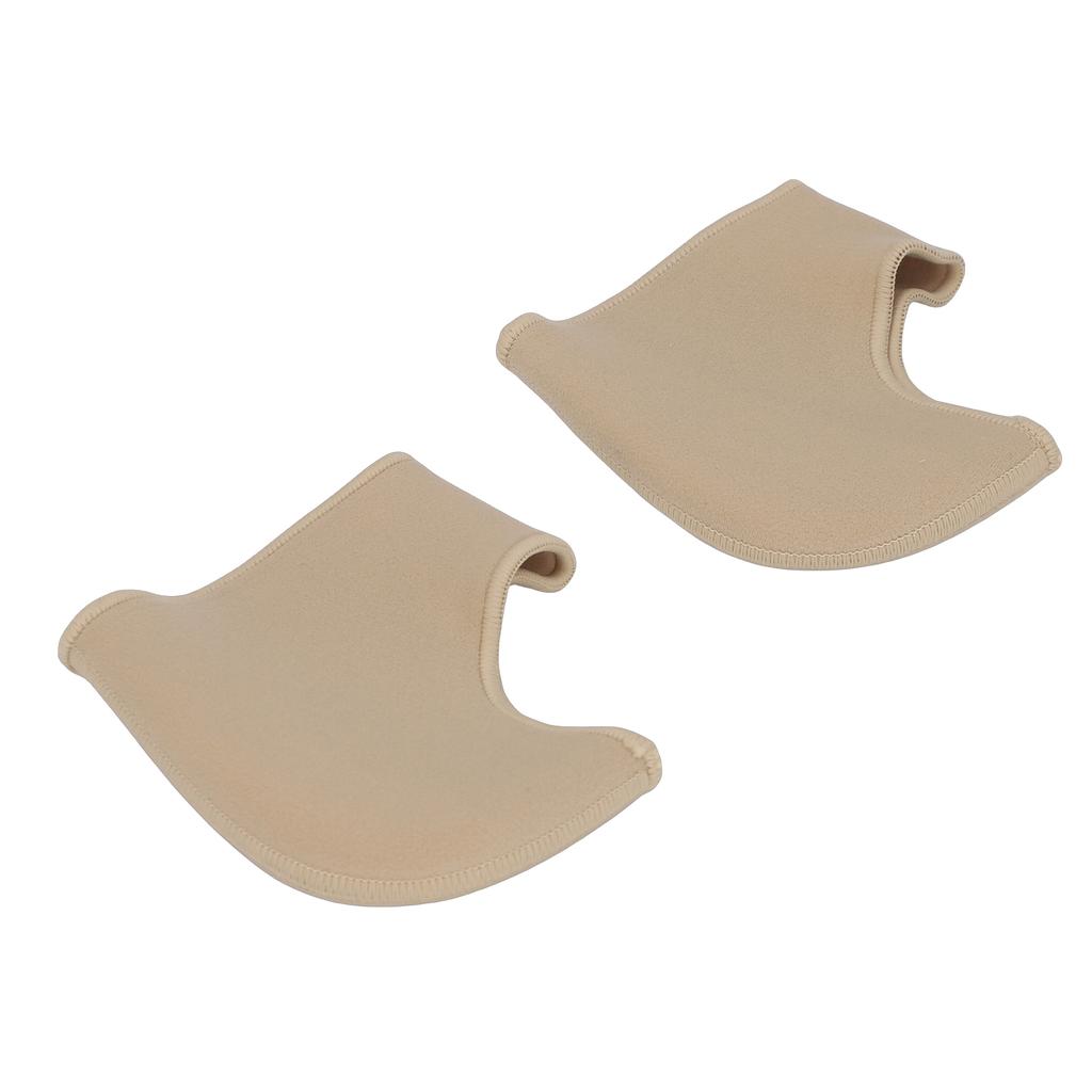 1 Pair Heel Cup Skin Color Elastic Shock Absorbing Plush Cloth Silicone Heel Protector