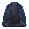Pierre Cardin Men's Executive Plus Velvet Lapel Jacket - 2025 Autumn/Winter Mid-Aged Dad Suit Collar Outerwear