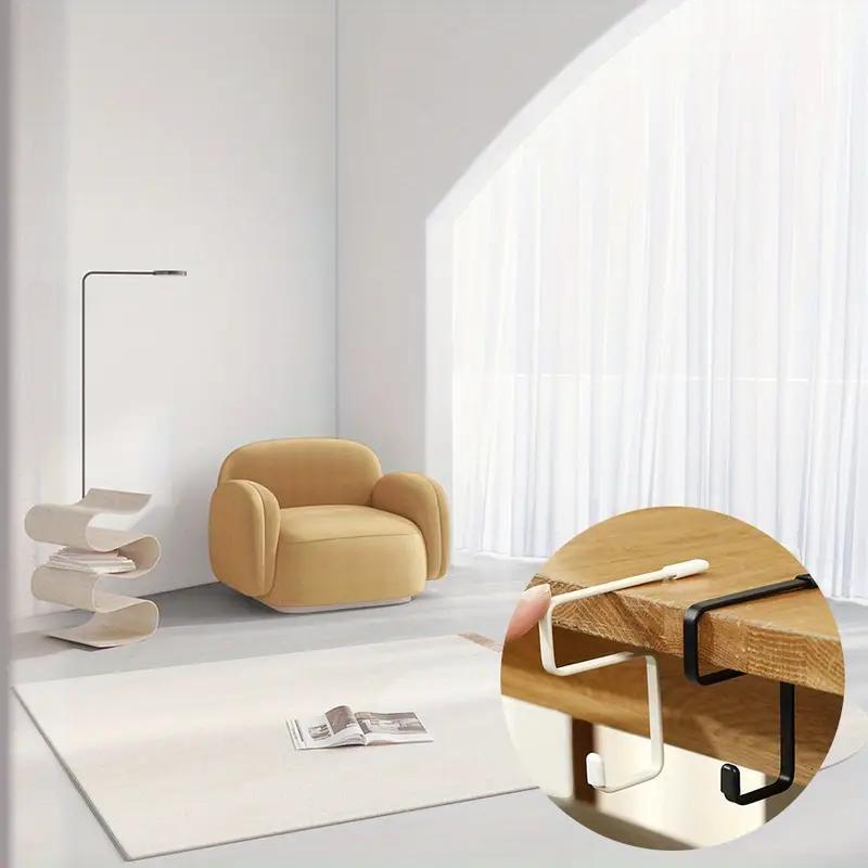 1PCS Student Backpack Hook Table Edge Punch-free Thickened Simple Single Hook Non-stick Artifact Portable Table Edge Hook