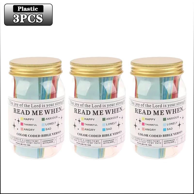 Bible Verses Jar for Emotions and Feelings Bible Verses In a Jar Bible Verses Savings Jar Comfort In God's Word Storage Jar