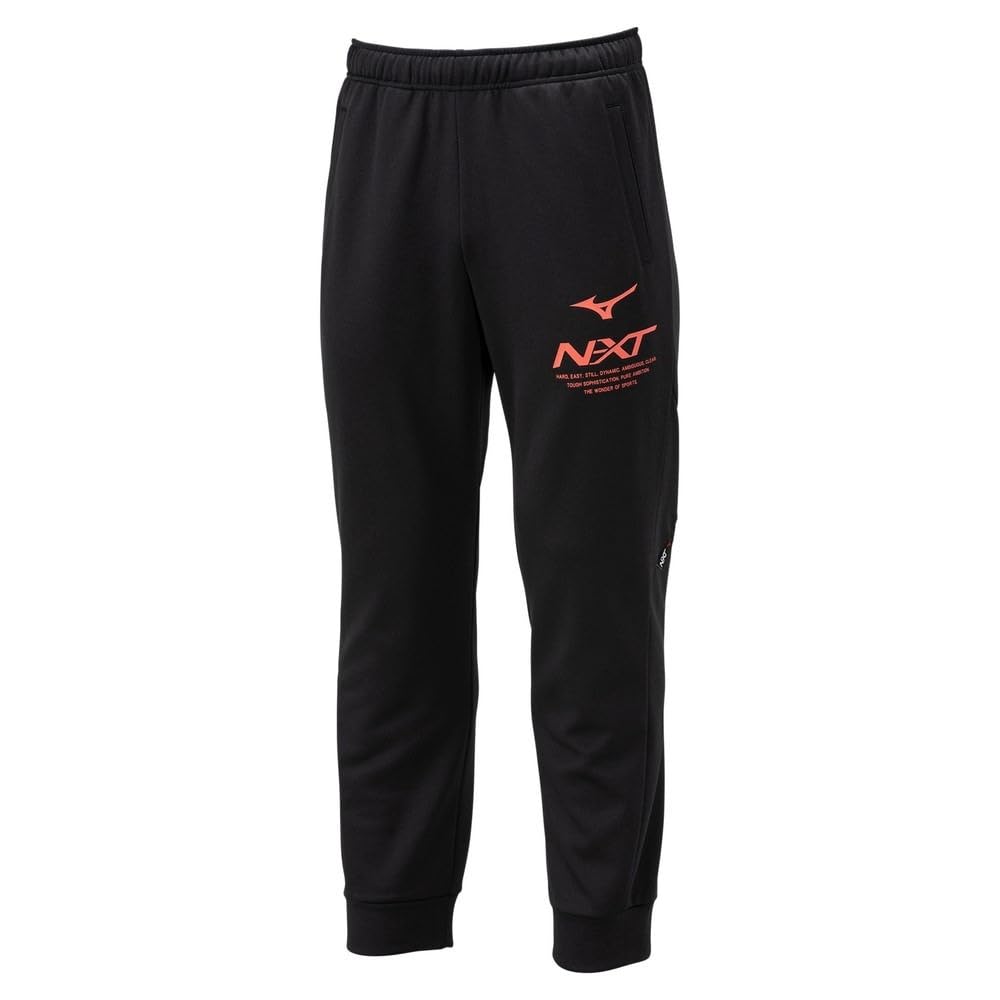 Mizuno Training Wear Size M N-XT Sweatpants, Fleece-Lined, 32JDA760, Black,