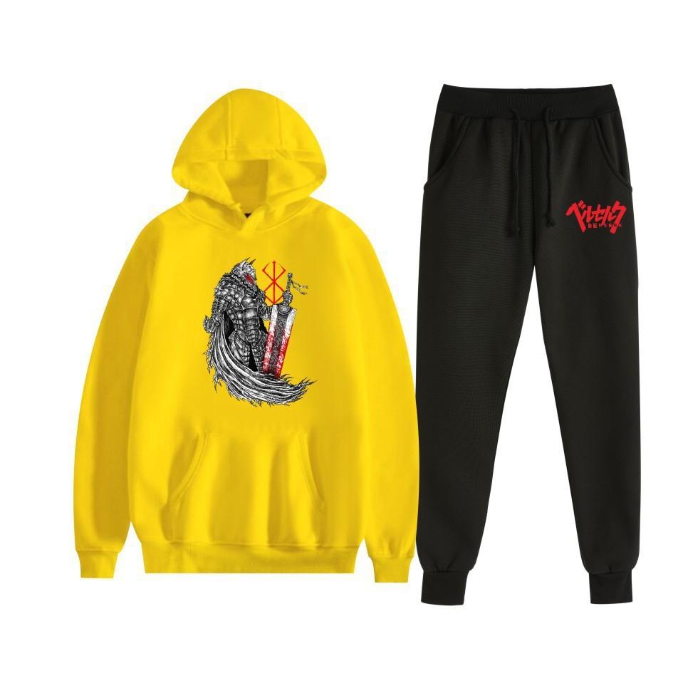 Sword wind legend Berserk new animation fleece loose men's and women's hooded sweater set hoodie