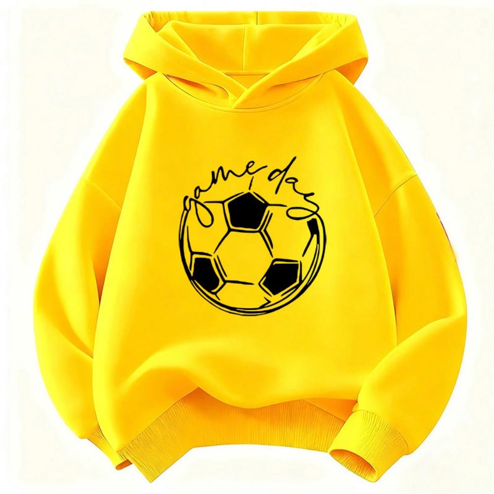 Funny Game Day Football Hoodie Children's Sweatshirt Hoody for Boys Girls Casual Hoodies Hip Hop Clothes