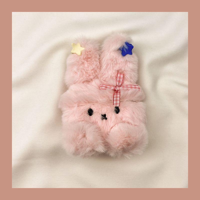 

для Apple Pro Чехол для наушников Второе поколение Беспроводной Bluetooth Третье поколение Aipods2 Поколение Airpodpro Четвертое поколение 5 Пятое поколение AirPods Pro2 Pink Stuffed Bunny]