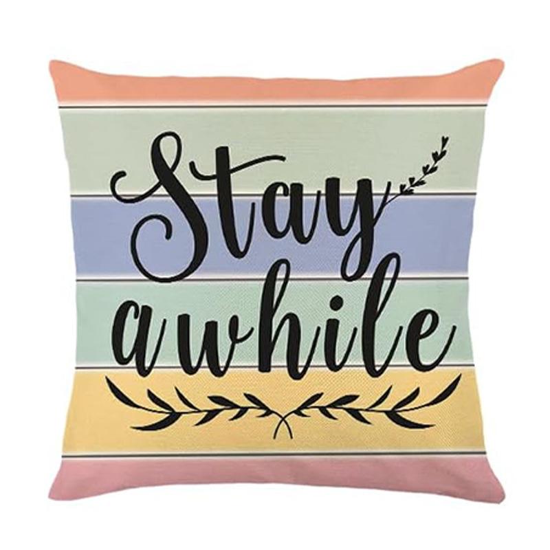 

New Peach Skin Flower Bird Butterfly Pillow Cover Ins Spring and Summer Lumbar Cushion Pillow 45 * 45 pillowcase