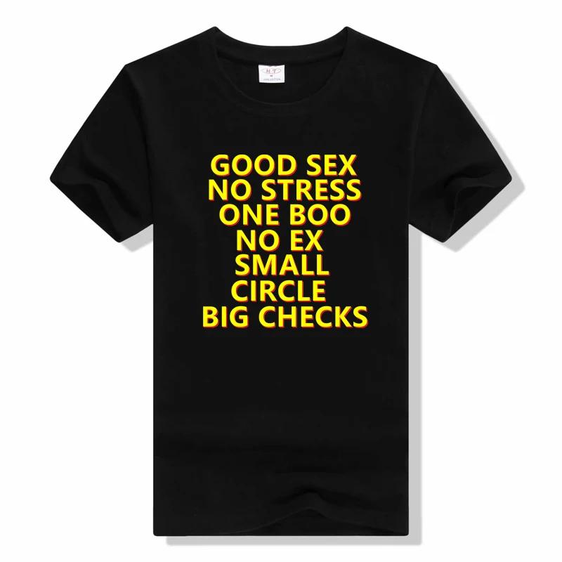 Good Sex No Stress One Boo No Ex Small Circle Big Checks ... L