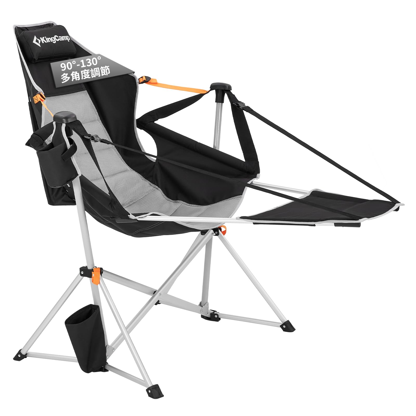 

KingCamp Swinging Hammock Chair Outdoor Chair with 205kg Weight Super Easy Freestanding Folding Aluminum Storage Bag Suitable for Indoor and Outdoor