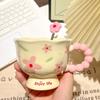 New Creative Flower Mug Household Ceramic Cup High Value Water Cup Girls Birthday Gift Souvenir Coffee Cup Mugs Coffee Cups
