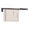 Manual Paper Cutter Accurate Clean Cutting A5 Paper Trimmer with Arc Handle Positioning Ruler for School Office Steel