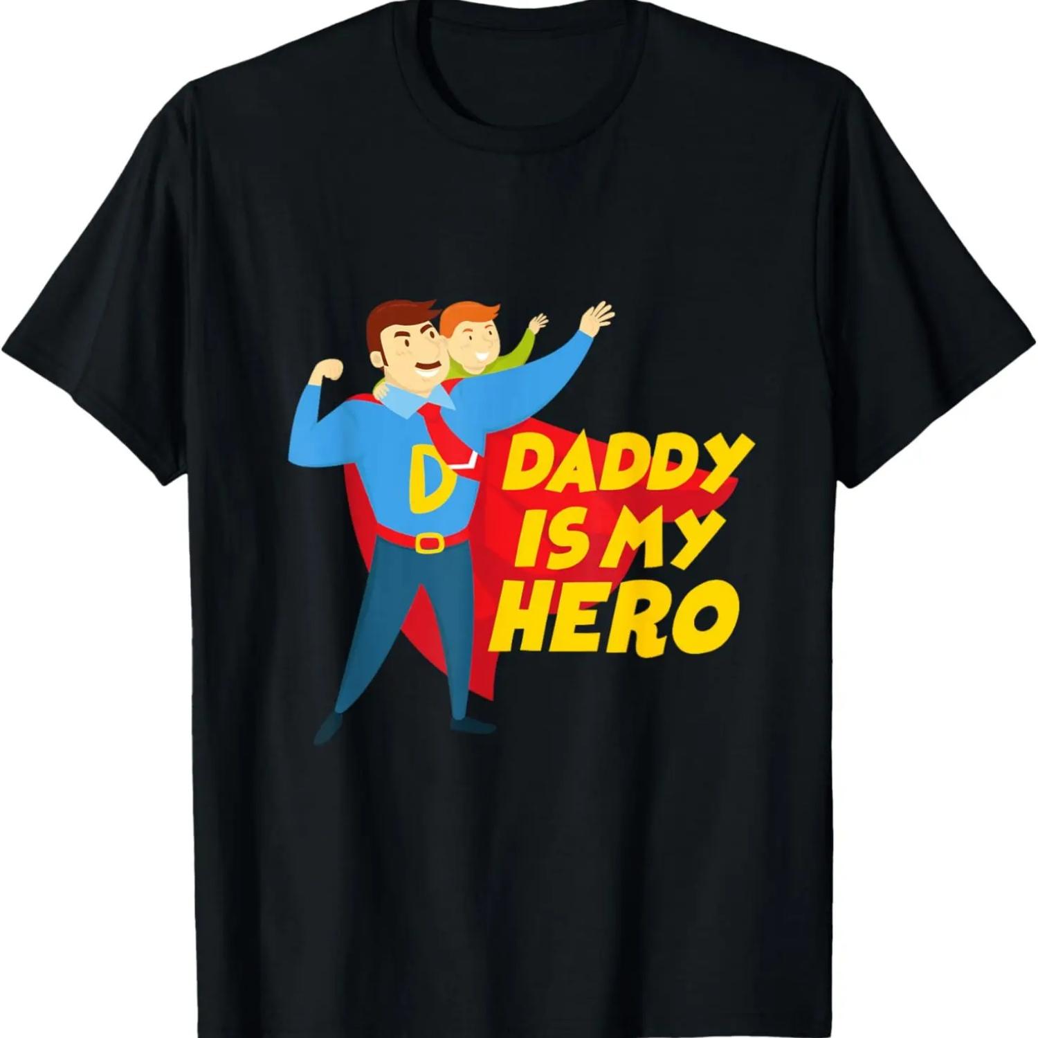 Daddy Is My Hero Super Dad T-Shirt XXXXXL чёрный