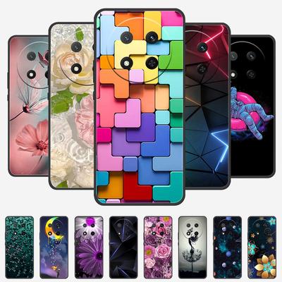Für Honor Magic7 Lite 5G Hülle Cooles Schwarzes Silikon Weiches TPU Handyhüllen für Honor Magic 7 Lite 7Lite Schutzhülle Rückseite Abdeckung