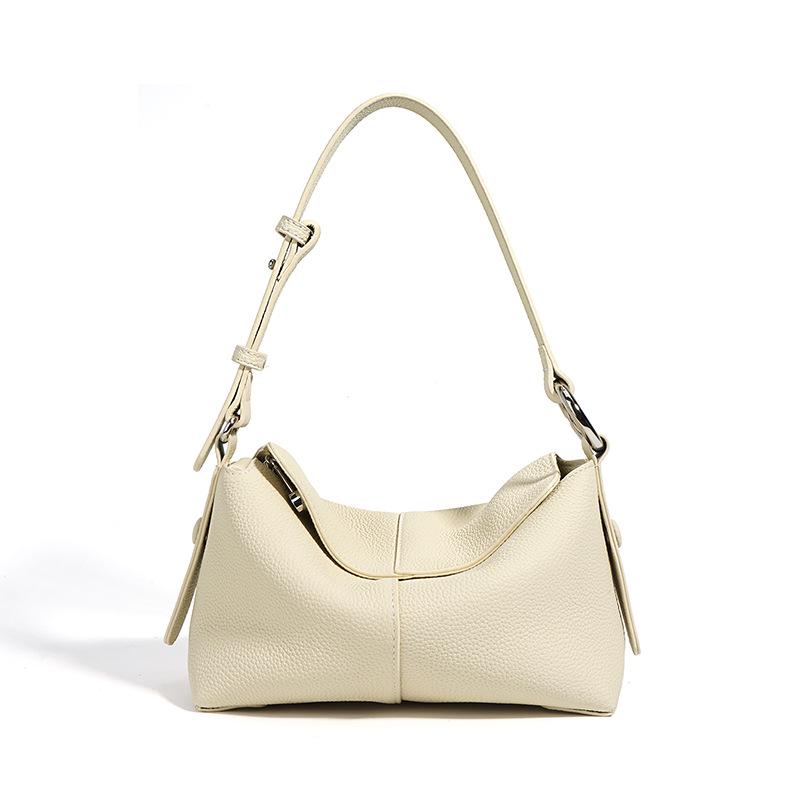 Women's Genuine Leather Cowhide Underarm Shoulder Bag - Versatile Commuter Handbag & Crossbody