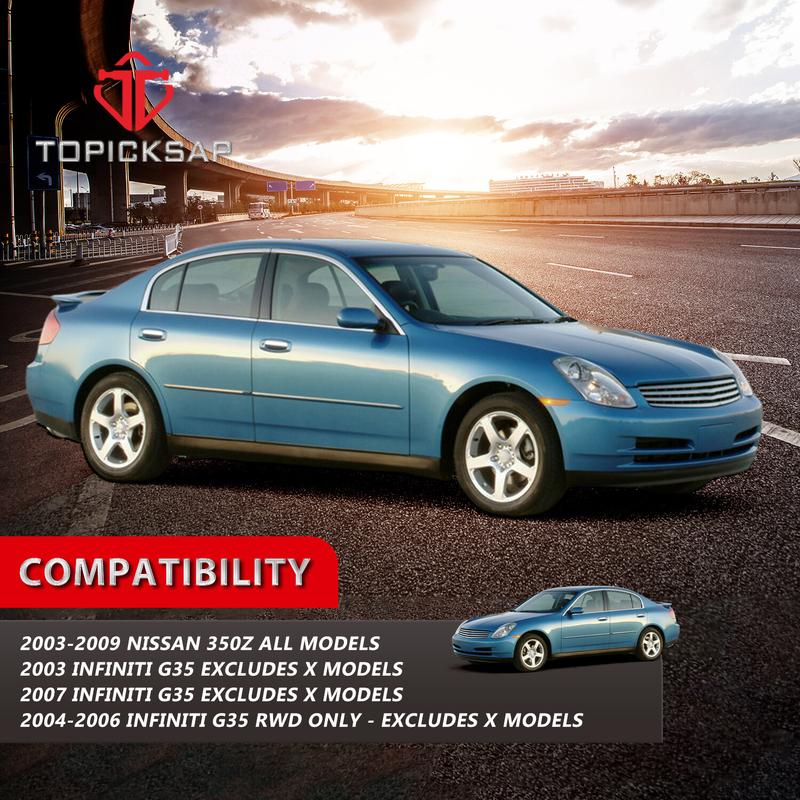 TOPICKSAP 4pcs Front Rear Stabilizer Sway Bar Links Kits for Nissan 350z Infiniti G35 2003 2004 2005 - 2007 2008 2009