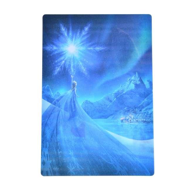 Disney Ana & Elsa Postcard Ice Castle Lenticular Japan NEW Disney Store