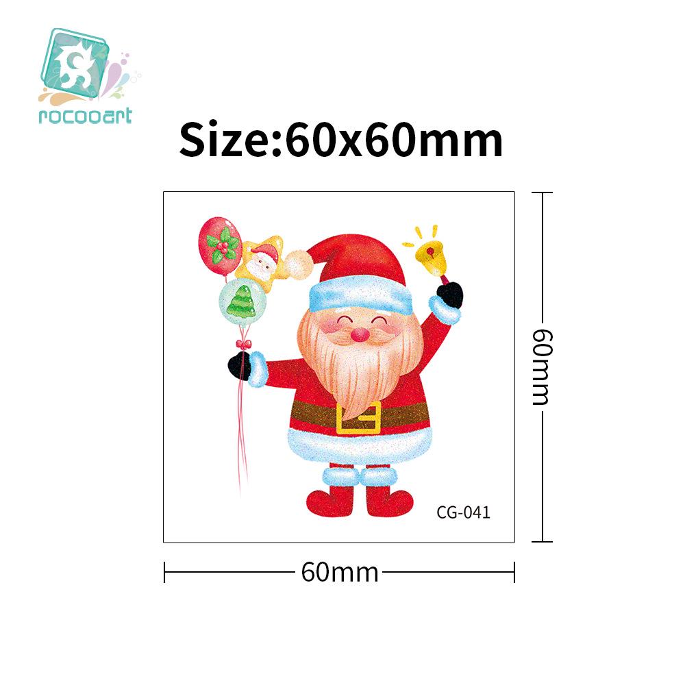 Ruikalong Christmas Cartoon Temporary Tattoo Stickers for Face and Arms