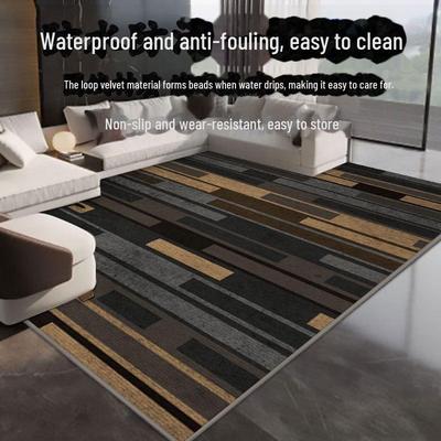Tapete Grosso de Inverno para Sala de Estar e Quarto - Tapete de Área Grande Luxuoso com Posicionamento para Mesa de Centro e Cabeceira
