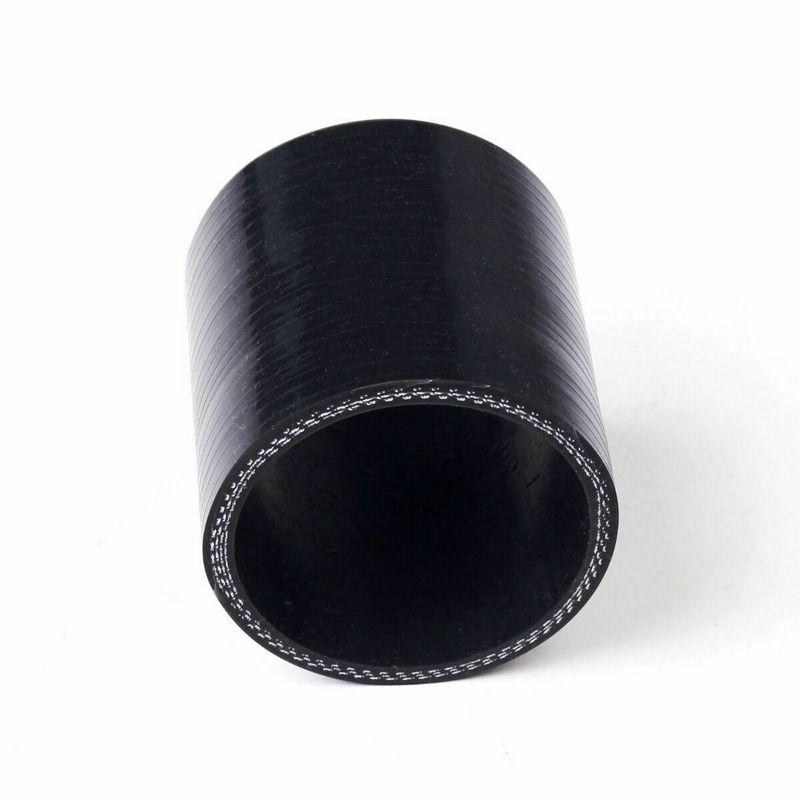 3/4PLY 76mm Length Silicone Hose Straight General Coolant Intercooler Pipe ID 48mm 51mm 55mm 57mm 60mm 63mm 65mm Black ID 48mm 3ply