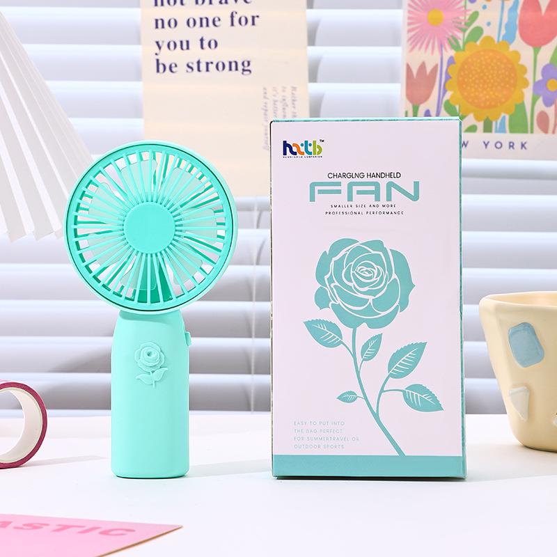 Portable USB Cartoon Handheld Mini Fan - Multifunctional Electric Fan, Ideal for DIY Small Gifts