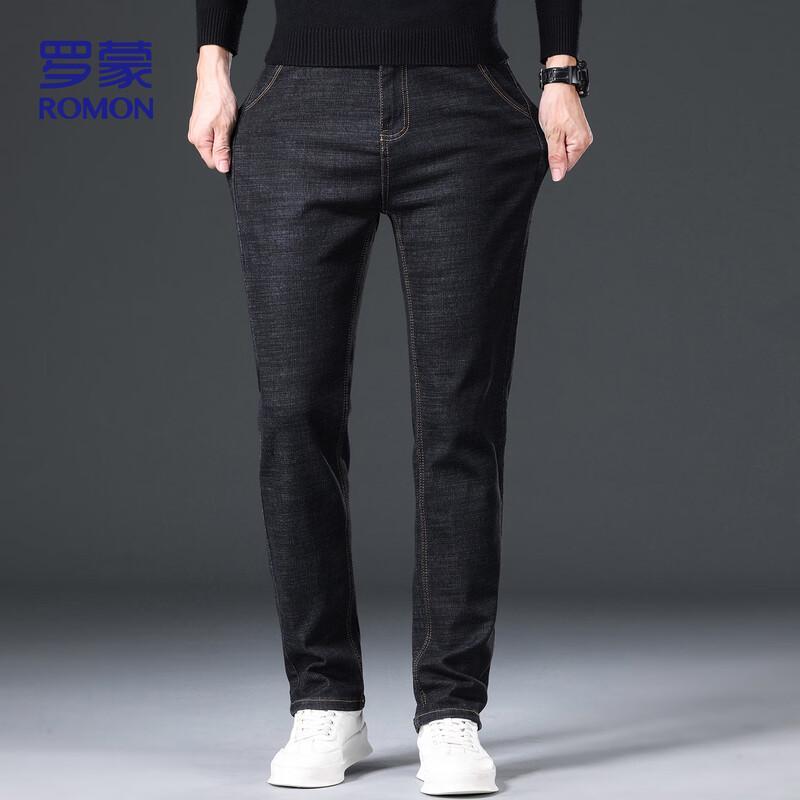 

ROMON Men s ZH982 Straight-Leg Stretch Jeans 33