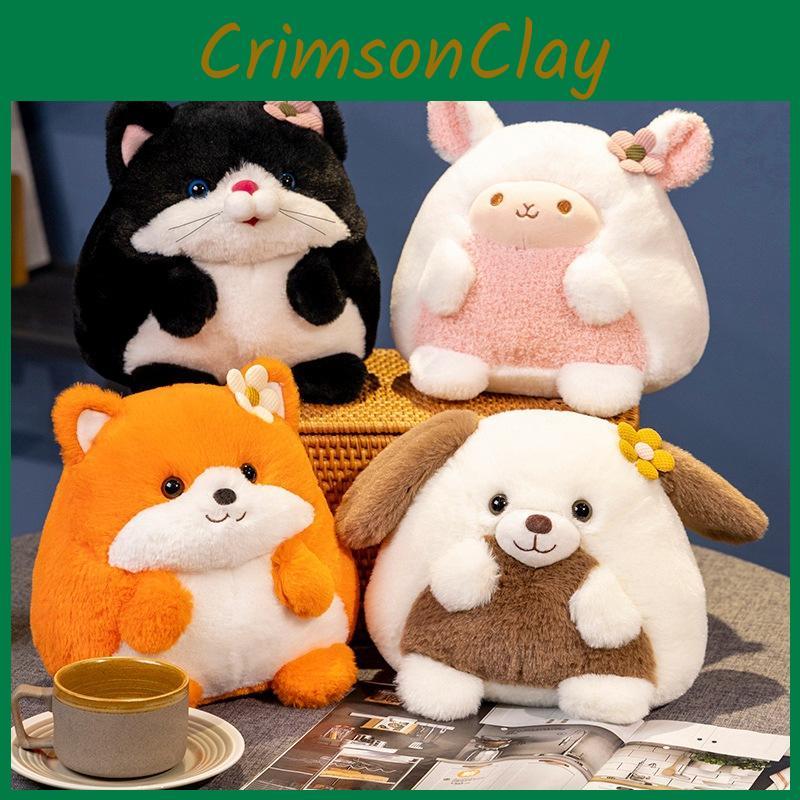 Cute Plush Animal Toys Soft Puppy Kitten Stuffed Dolls Perfect Gift Kids For