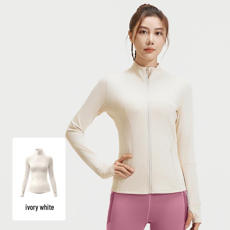 

Осенняя куртка Juyi Hall с эластичными карманами, из дышащего материала, с вставками, для бега и йоги XL