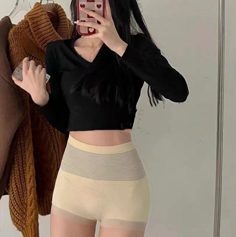 Women's High Waist Panties Seamless Panties For Women Waist  Belly Pants Underpants Comfortable Cotton Female Underwear Knickers Breathable