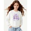 Kids Sweatshirt ,Cute Cat Girl Dream Big Crew Neck Fashion Sweatshirt, Autumn and Winter Top, Children's Sweatshirt