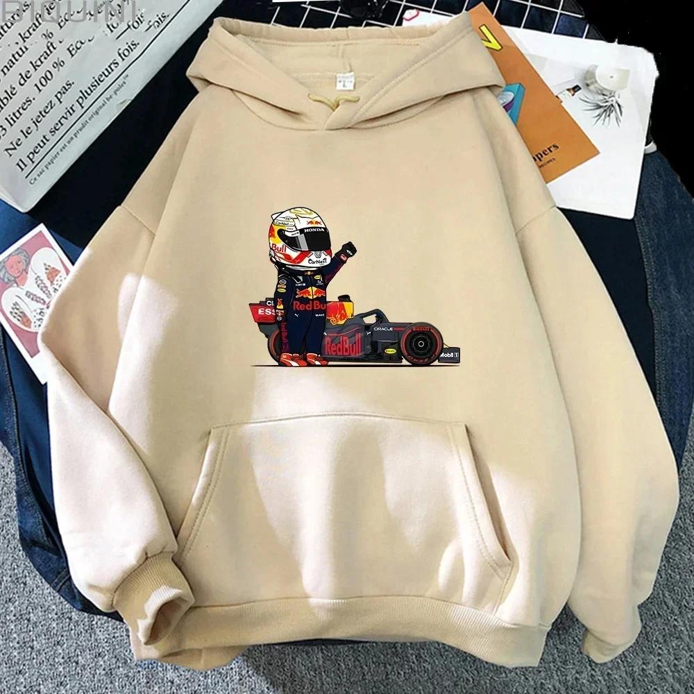 Mini F1 hoodie, women's hoodie, Kawaii sweatshirt, Kpop clothing, game fashion, streetwear, warm hoodie for autumn and winter