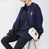 MLB Cashew Flower Sweatshirts Unisex Dark Marine Blue Crew Neck Moderate Other 3AMT53014-50NYD