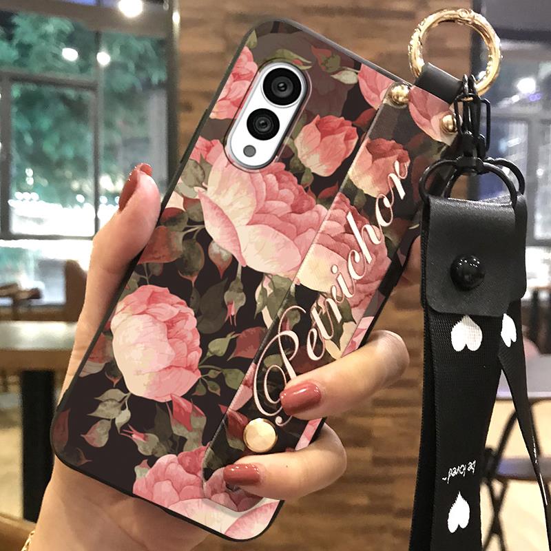 Anti-dust Protective Phone Case For FCNT/Fujitsu Arrows N F-51C Fashion Design Wristband Kickstand Durable Phone Holder
