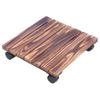Anti-corrosion Wood Rectangular Plant Caddy