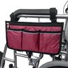 Universal Reflective Wheelchair Armrest & Stroller Storage Bag with Velcro Strap