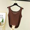 Plus Size Modal Cotton Double U-Neck Camisole for Women - Spring/Summer 2021